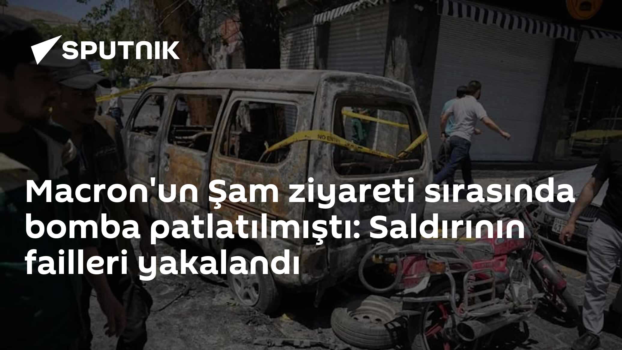 Macron'un Şam ziyareti sırasında bomba patlatılmıştı: Saldırının failleri yakalandı