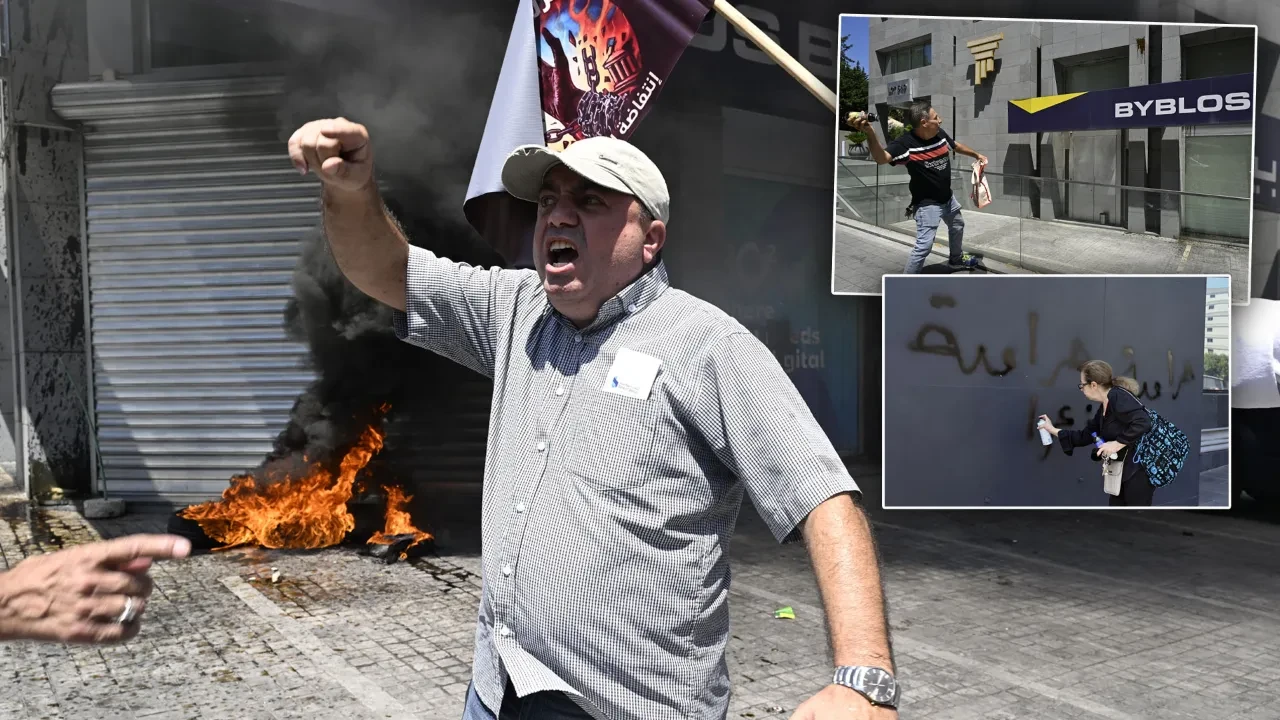 Lübnan’da 7 yıllık mevduat isyanı! Halk isyanda: Çalınan paralarımızı istiyoruz!