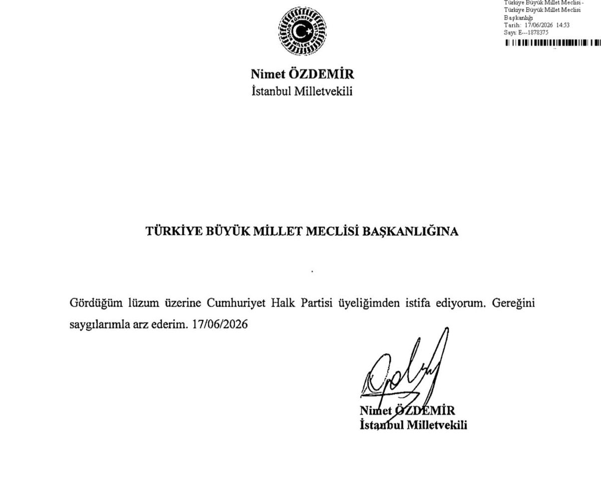 CHP İstanbul Milletvekili Nimet Özdemir partisinden istifa etti