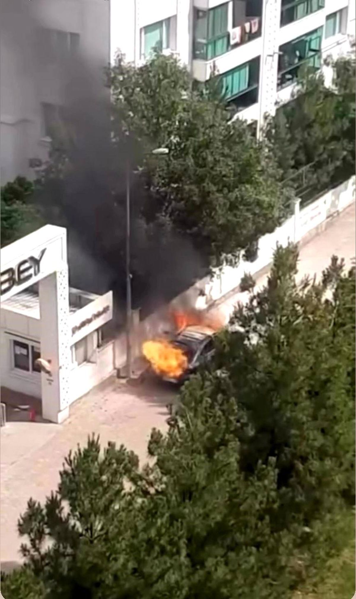 Diyarbakır'da seyir halindeki araç alev topuna döndü
