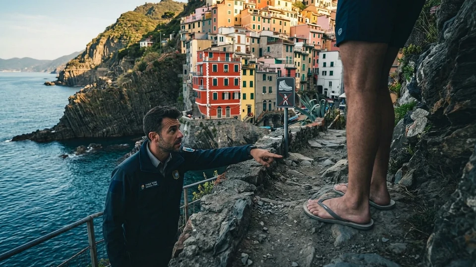 Tatil Planı Yapanlar Dikkat! Cinque Terre'de Terlik Yasağı: Kurala Uymayan Turistlere Ağır Yaptırım