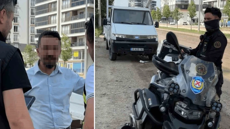 Aracına sahte plaka taktı: Yakalanınca 'işimiz acildi' dedi