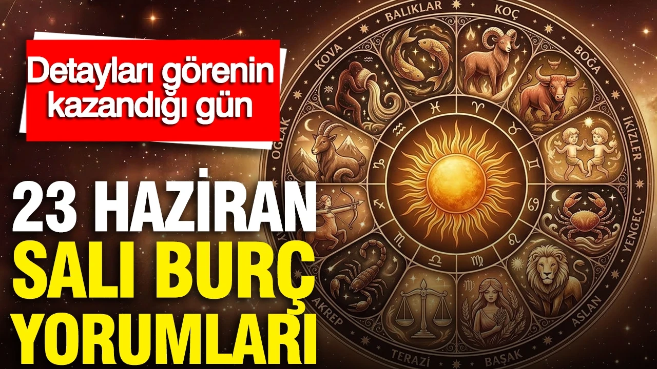 23 Haziran Salı günlük burç yorumları: Detayları görenin kazandığı gün