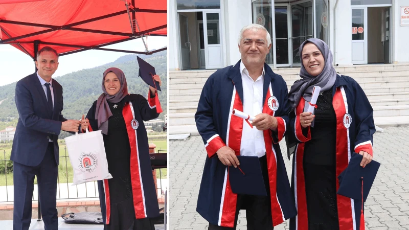 30 yıllık çiftin ilham veren hikayesi: Okumanın yaşı yok dediler, 50’li yaşlarda üniversiteyi dereceyle bitirdiler