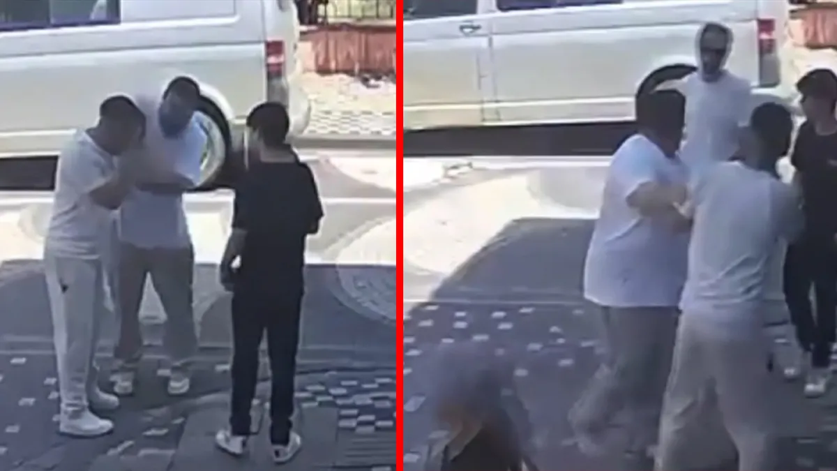 Edirne'de cani kuaför 12 yaşındaki çırağını sokak ortasında darp etti: O anlar kameraya yansıdı