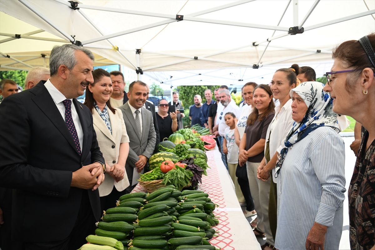 Edirne'de seraları kurulan üreticilere çapa makinesi hediye edildi