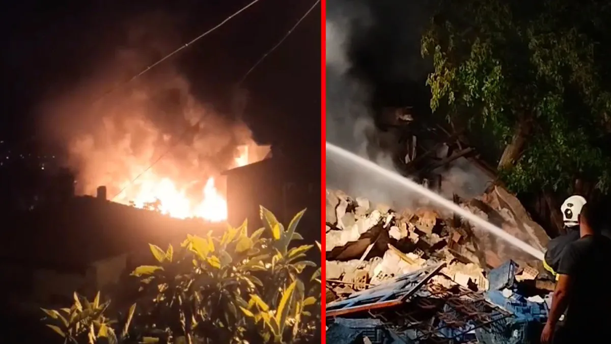 Çorum’da korkutan yangın! Tek katlı bina alevlere teslim oldu