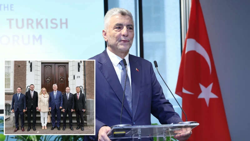 Ticaret Bakanı Bolat Amsterdam'da duyurdu: 'Hedef 15 milyar dolar'