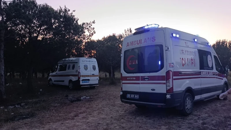 Tekirdağ'da ormanlık alanda erkek cesedi bulundu