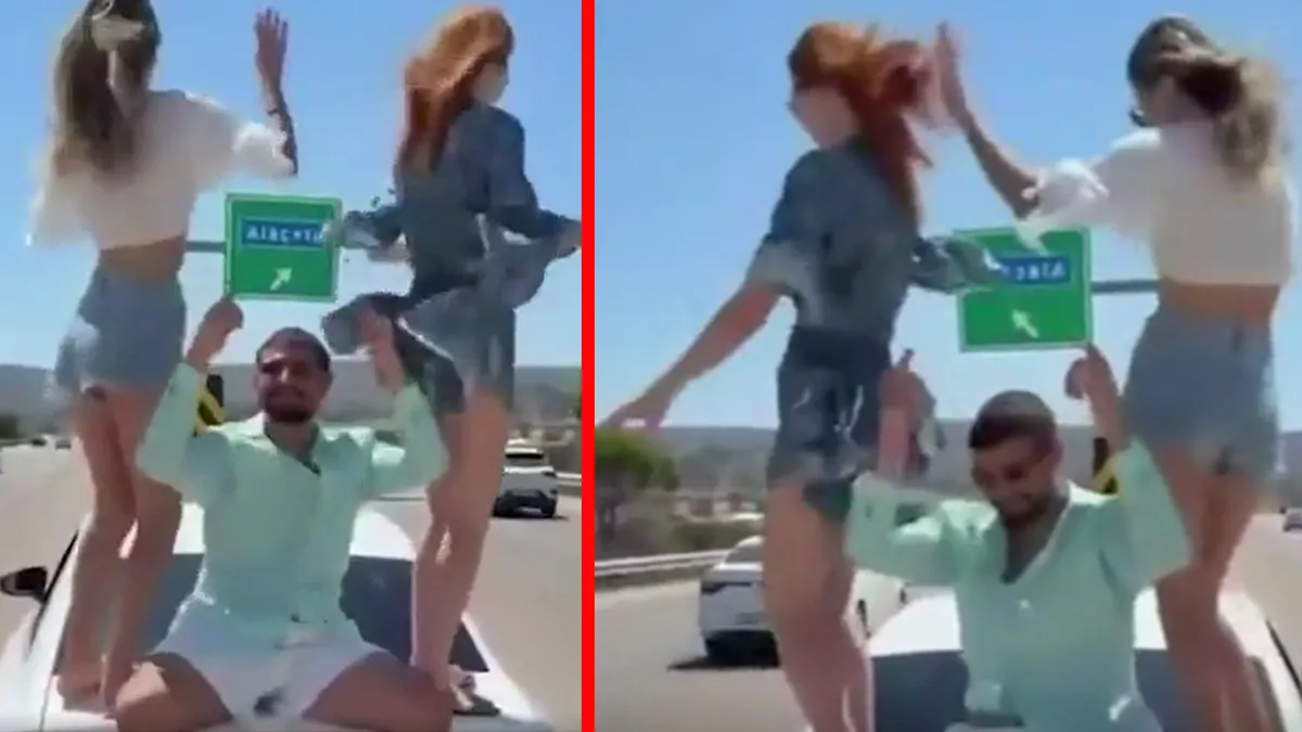 Sanal medyada tepki yağdı! Seyir halindeki aracın üzerine çıkıp dans ettiler: O şahıslara kesilen ceza dudak uçuklattı!