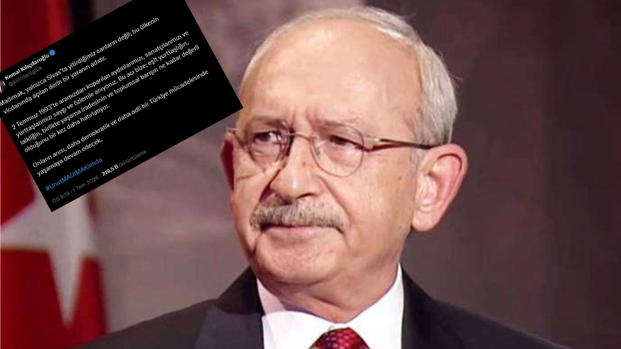 Kılıçdaroğlu 13 yılda bir kere bile gitmediği Madımak anması için bu sene de mesaj paylaştı