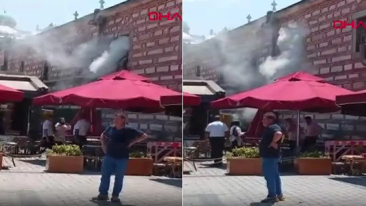 Mısır Çarşısı'nda yangın: Ekipler müdahale ediyor