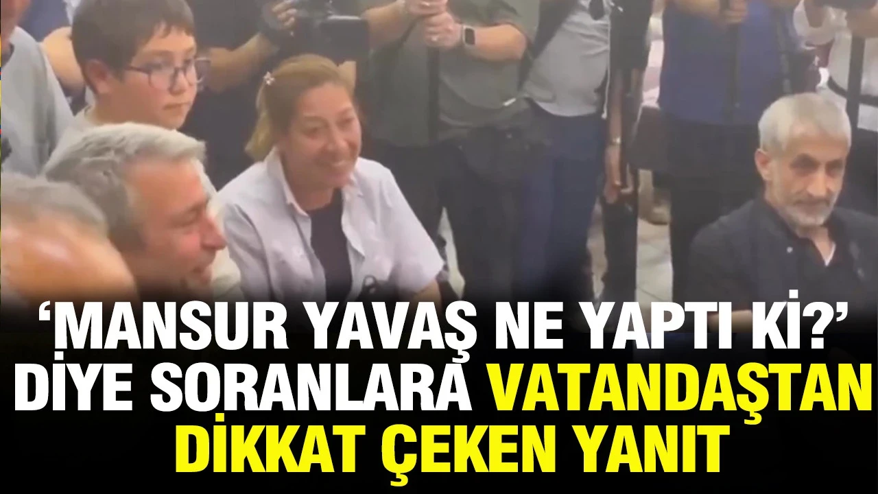 “Mansur Yavaş ne yaptı ki?” diye soranlara vatandaştan dikkat çeken yanıt