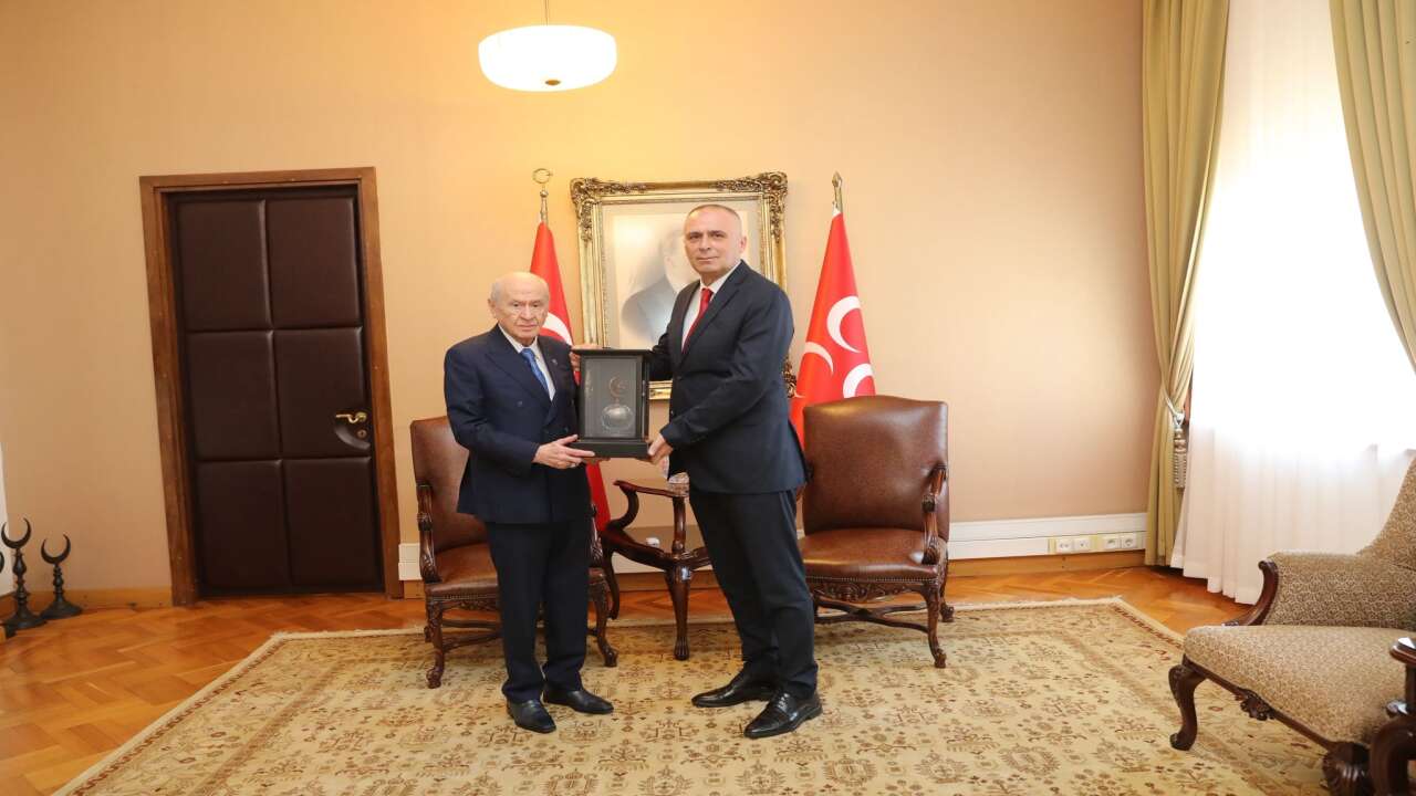 Özel Harekat Başkanı Ünsal Hayal’den MHP Lideri Devlet Bahçeli’ye ziyaret
