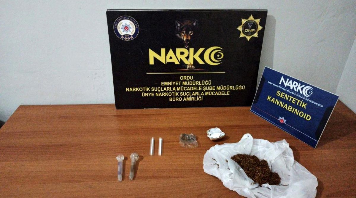 Ordu'da uyuşturucu operasyonlarında 2 şüpheliye adli işlem