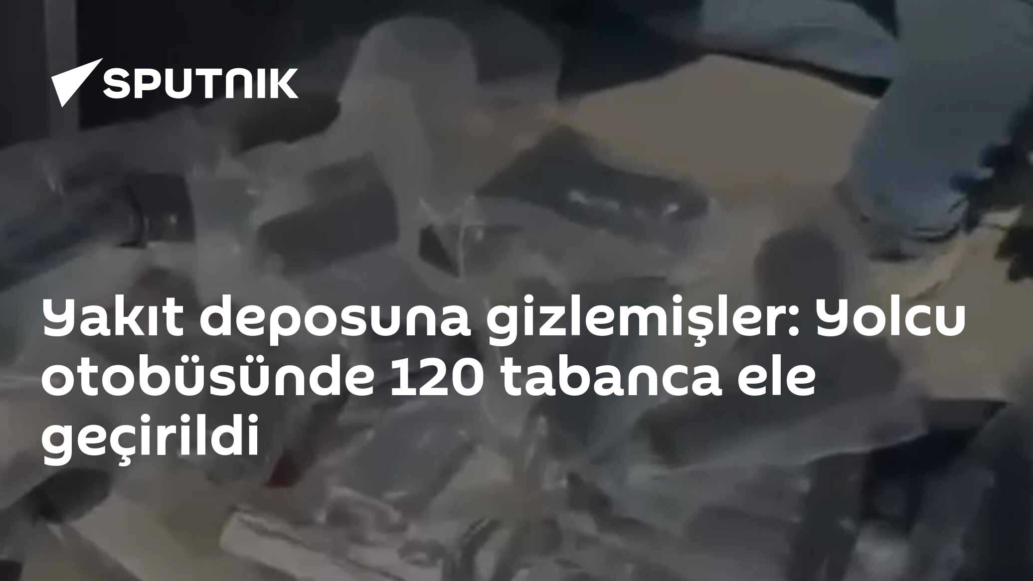 Yakıt deposuna gizlemişler: Yolcu otobüsünde 120 tabanca ele geçirildi