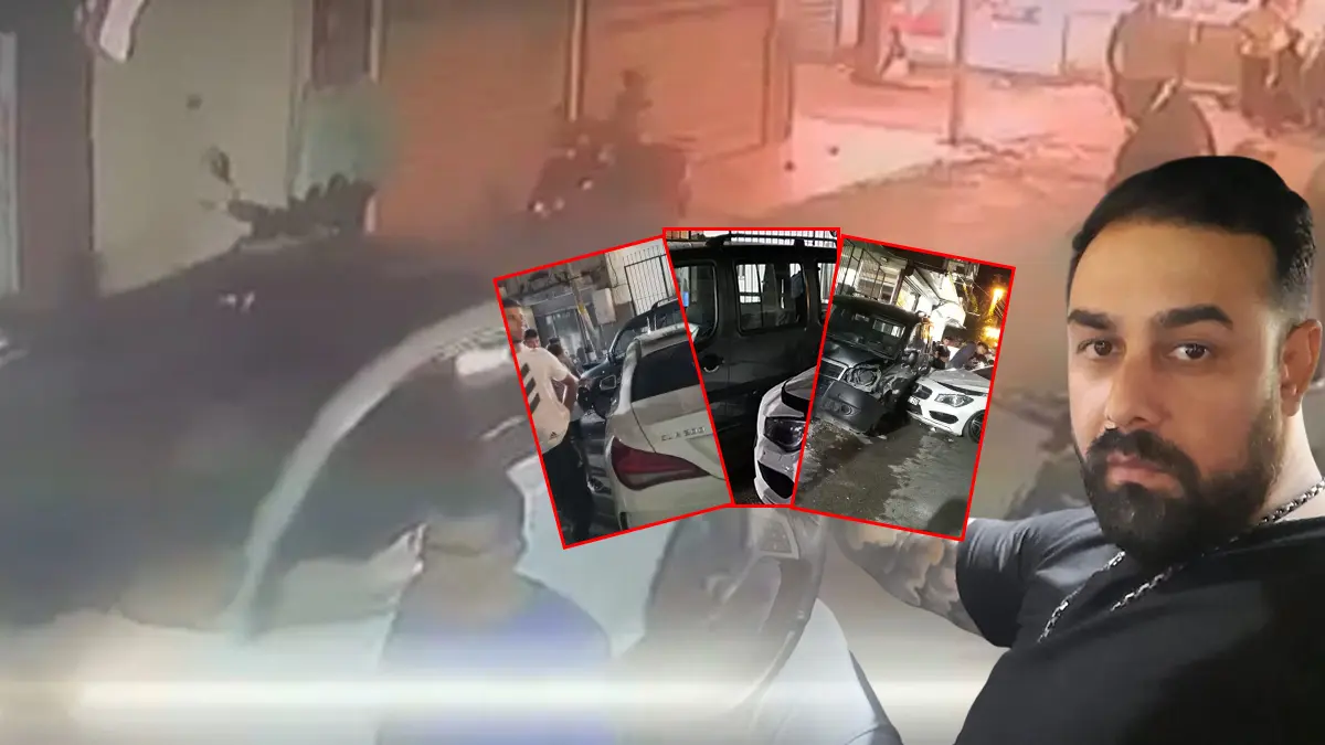 Sokak ortasında dehşet kamerada! Araç içindeki genci camdan bıçakladı