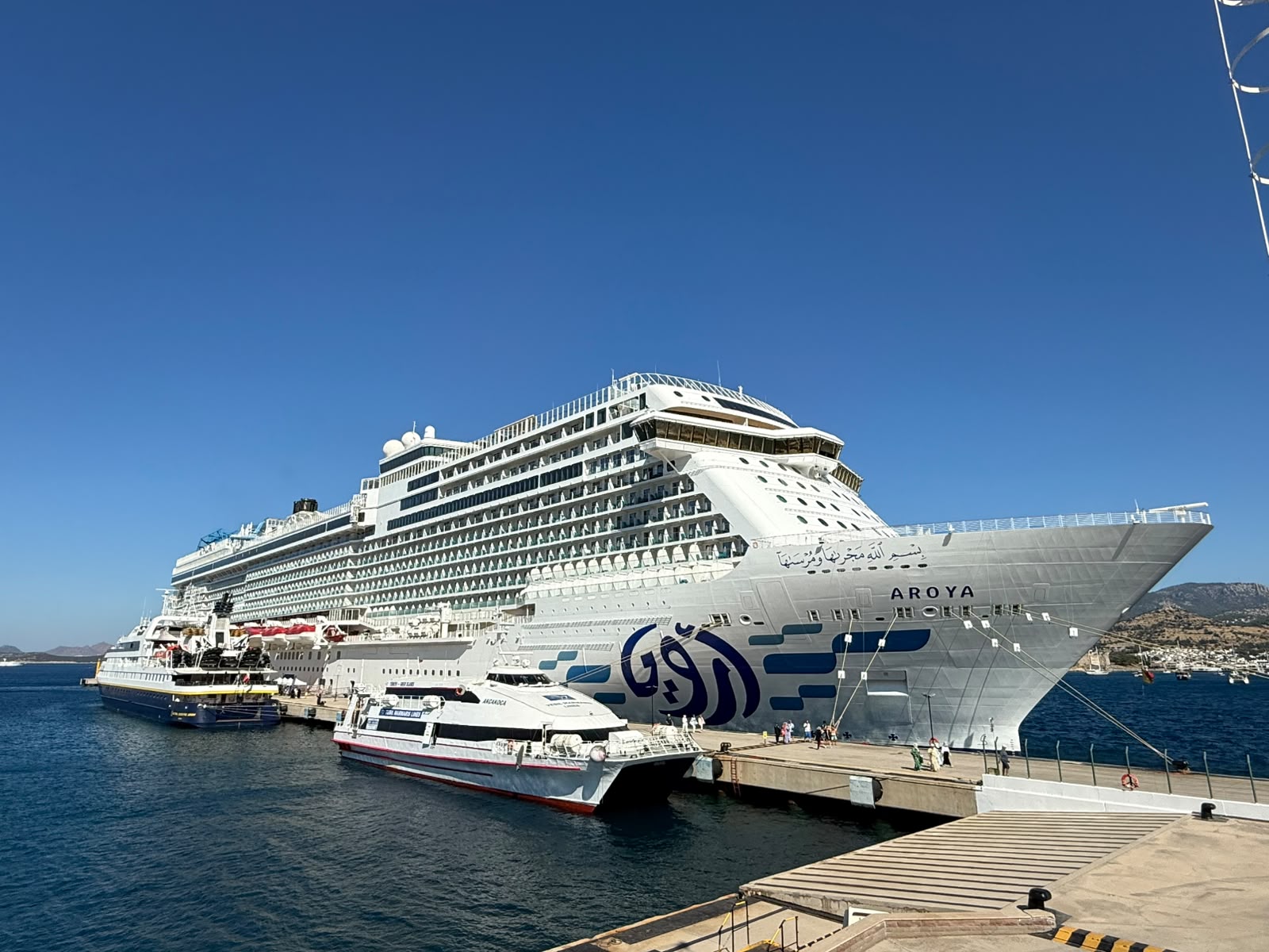 Dev kruvaziyer Bodrum’a binlerce turist getirdi