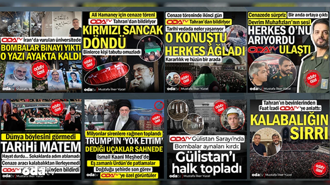 Türkiye Odatv'den takip etti... Hamaney'in cenaze töreninde İran'ın gövde gösterisi