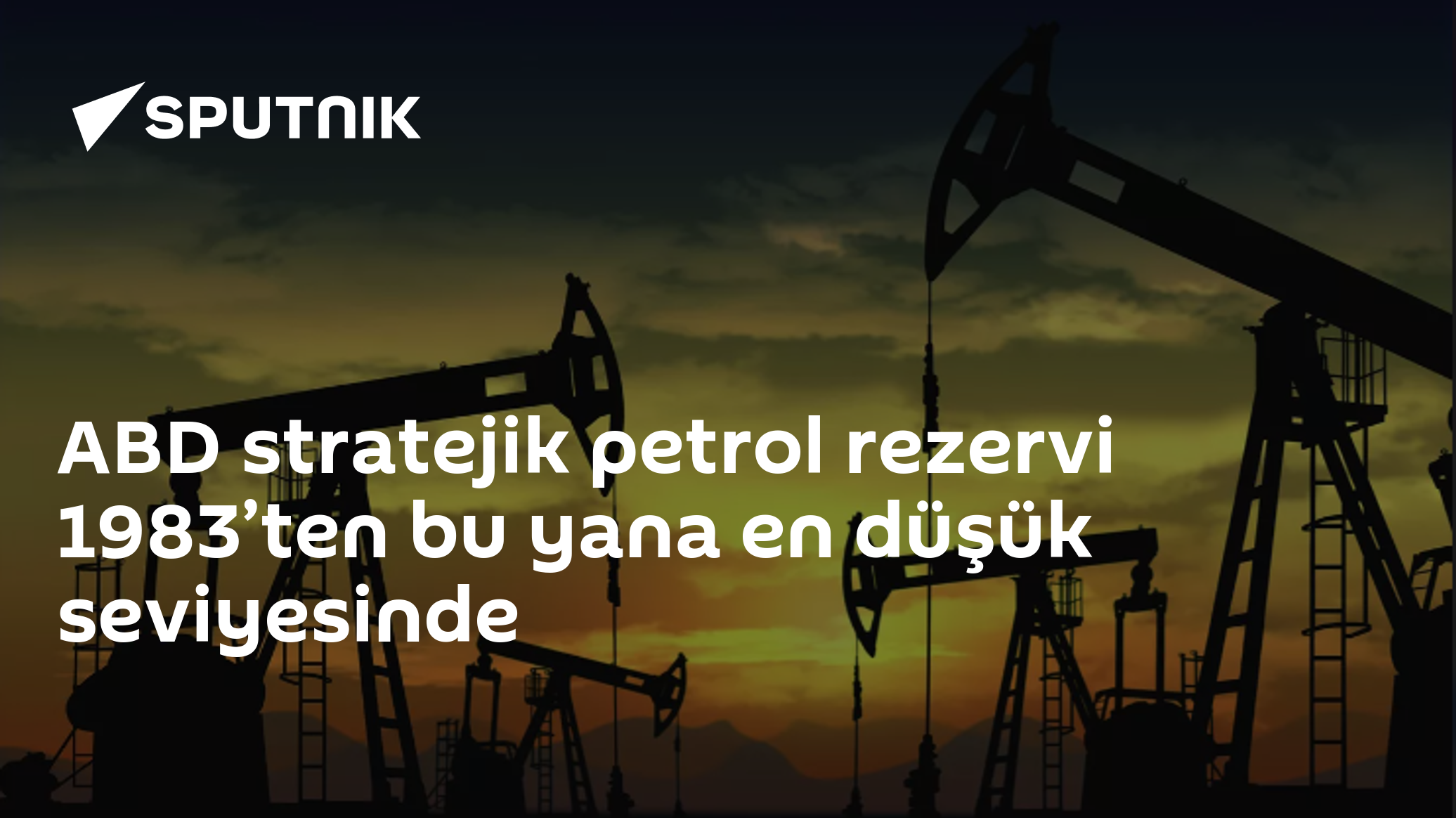 ABD stratejik petrol rezervi 1983’ten bu yana en düşük seviyesinde