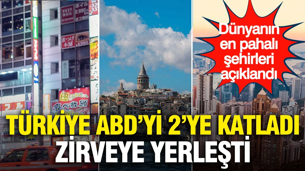 Dünyanın en pahalı şehirleri açıklandı… Türkiye ABD’yi 2’ye katladı, zirveye yerleşti