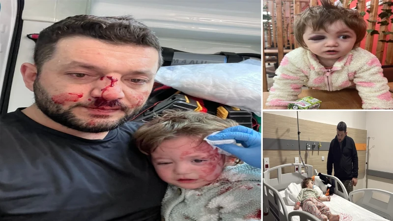 Kucağında bebeği olan babayı darbeden sanık adli kontrolle tahliye edildi