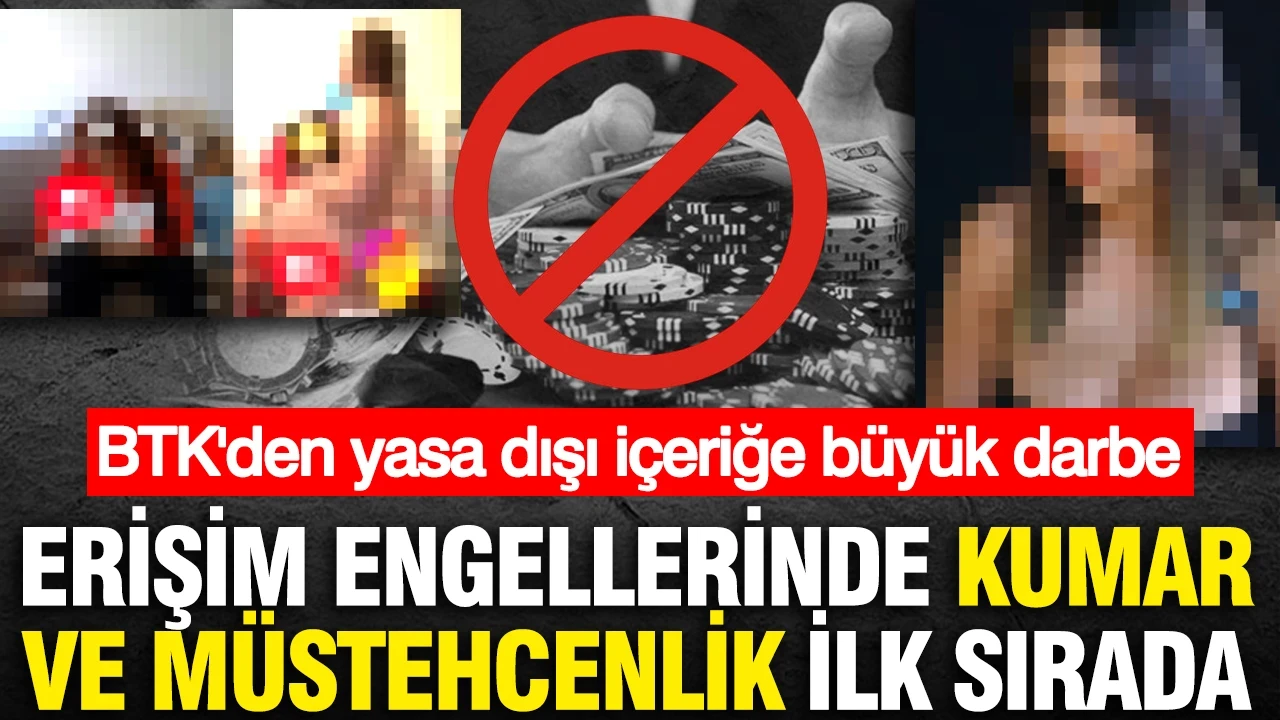 BTK'den yasa dışı içeriğe büyük darbe: Erişim engellerinde kumar ve müstehcenlik ilk sırada