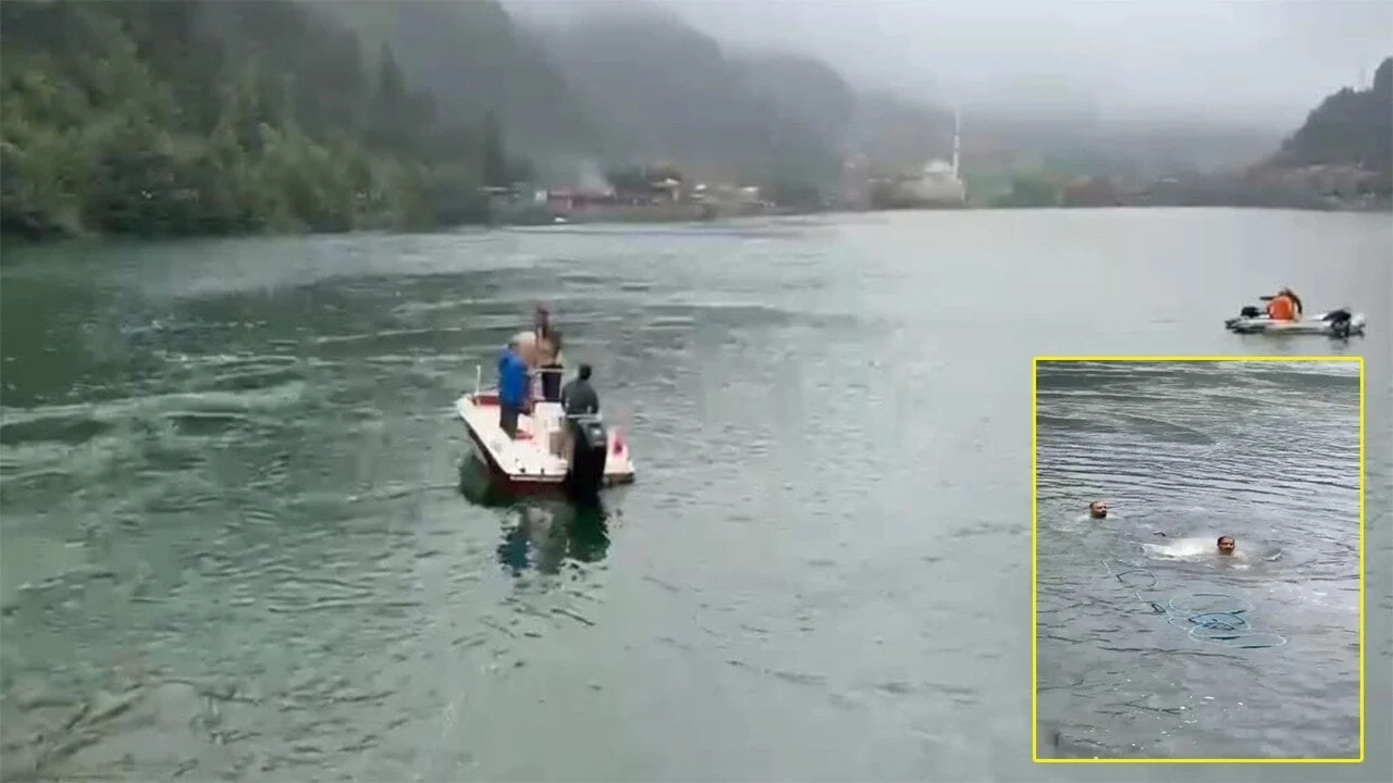 Uzungöl’e atlayan 2 Arap turistten 1'i kurtuldu, birisi kayıp