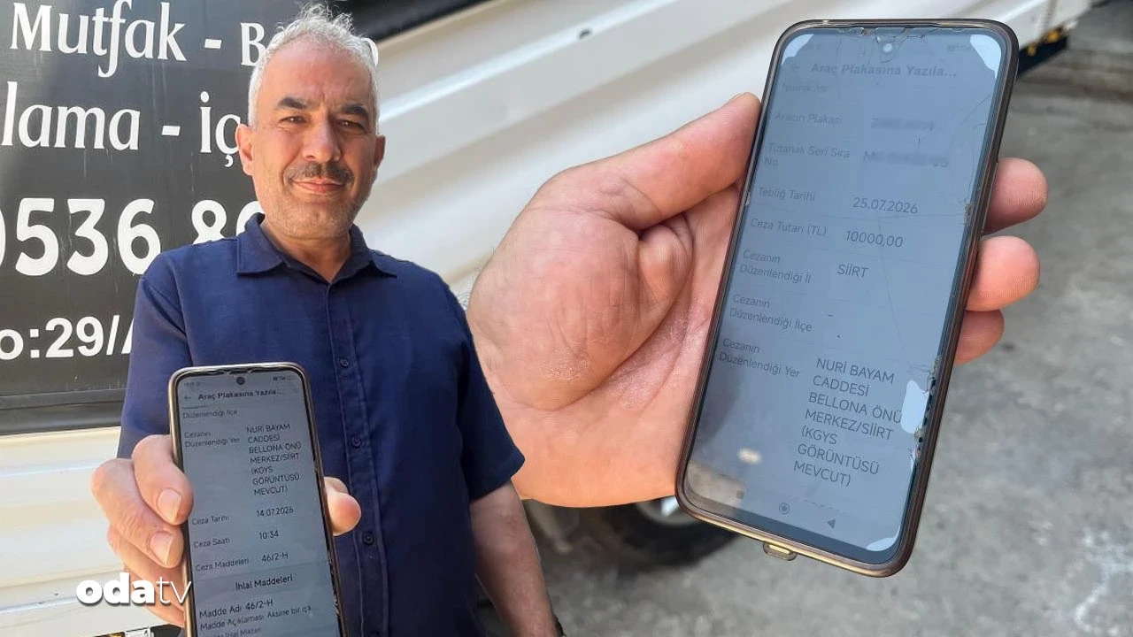 İzmirli mobilya ustasına hiç gitmediği Siirt'ten trafik cezası geldi