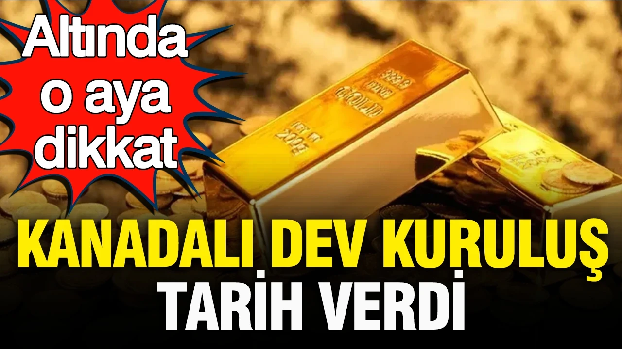 Kanada merkezli dev kuruluş Kitco altında tarih verdi: Altında eylül ayına dikkat
