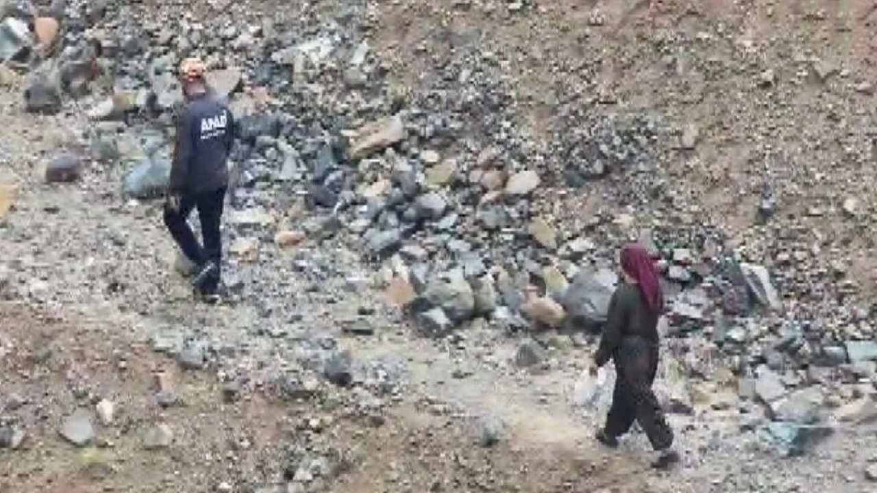 Dağda kaybolan kadın ekiplerin çalışmasıyla bulundu
