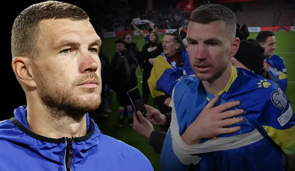 Edin Dzeko'dan ABD'ye gözdağı! 'Şans eseri buraya gelmedik'