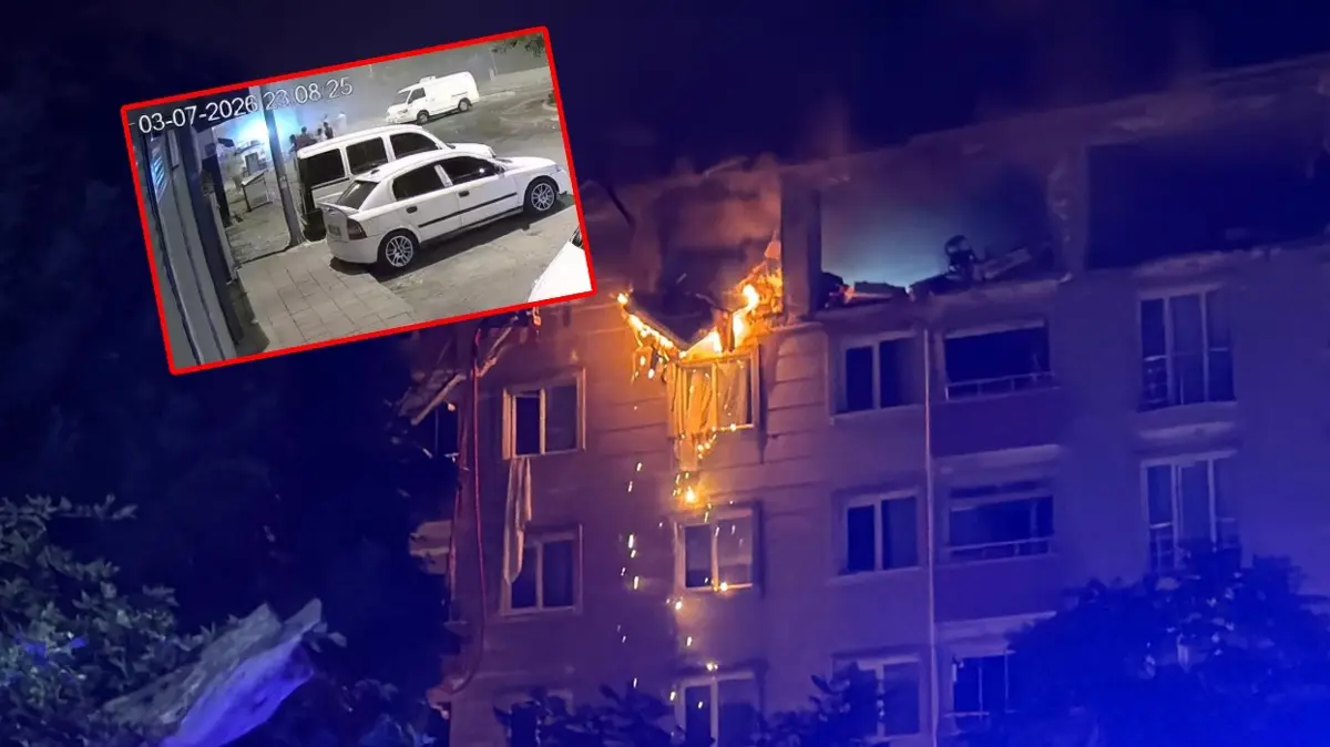 2 kişini öldüğü patlama anı ortaya çıktı! Çorlu'daki dehşet anları güvenlik kamerasında