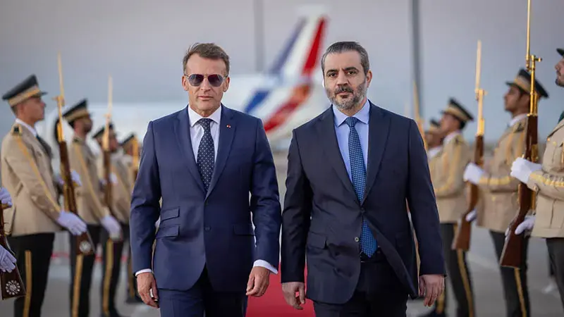 Fransa Cumhurbaşkanı Emmanuel Macron, Suriye'de