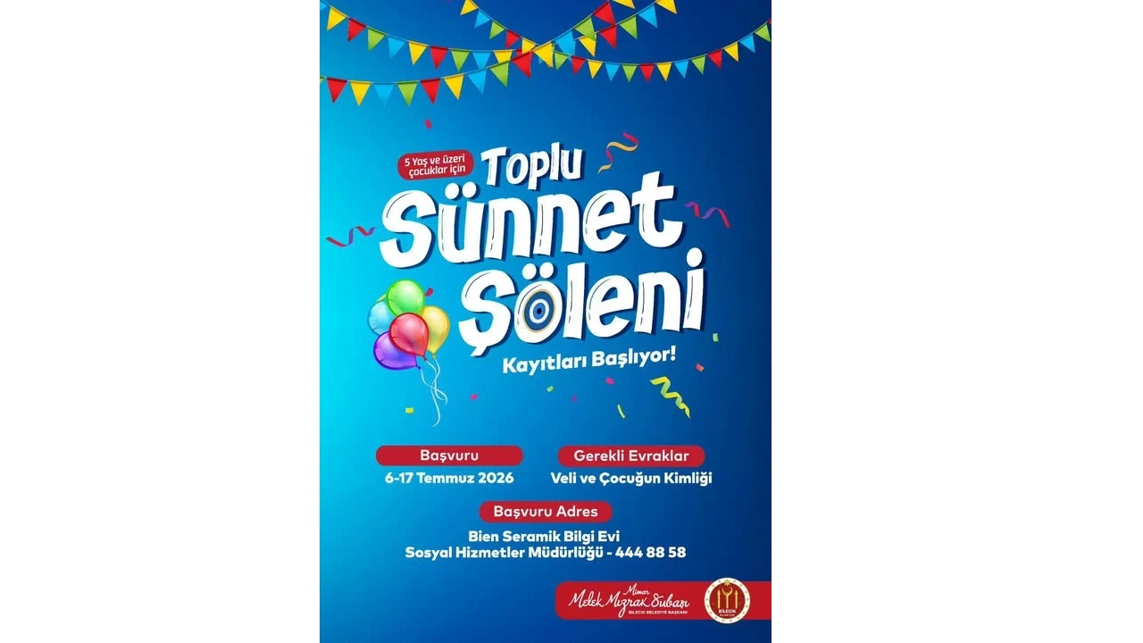 Bilecik Belediyesi’nden toplu sünnet şöleni