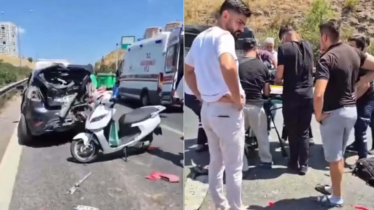 Arızalanan otomobile çarpan motosikletin sürücüsü öldü