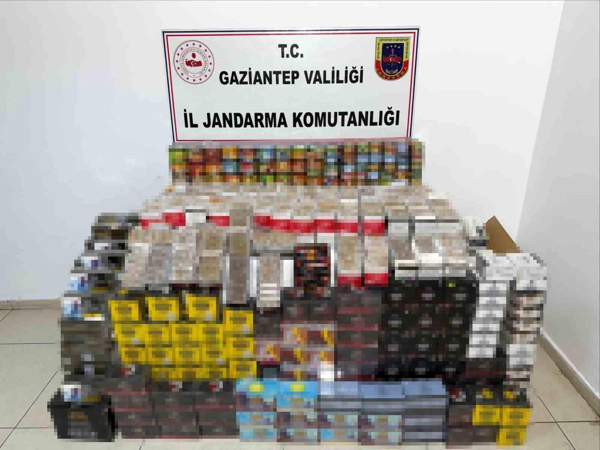 Gaziantep'te 1,8 milyon TL değerinde kaçak ürün ele geçirildi: 1 gözaltı