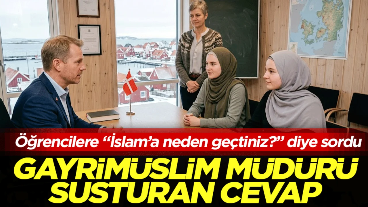 Gayrimüslim müdürü susturan cevap! Öğrencilere ‘İslam’a neden geçtiniz?’ diye sordu!