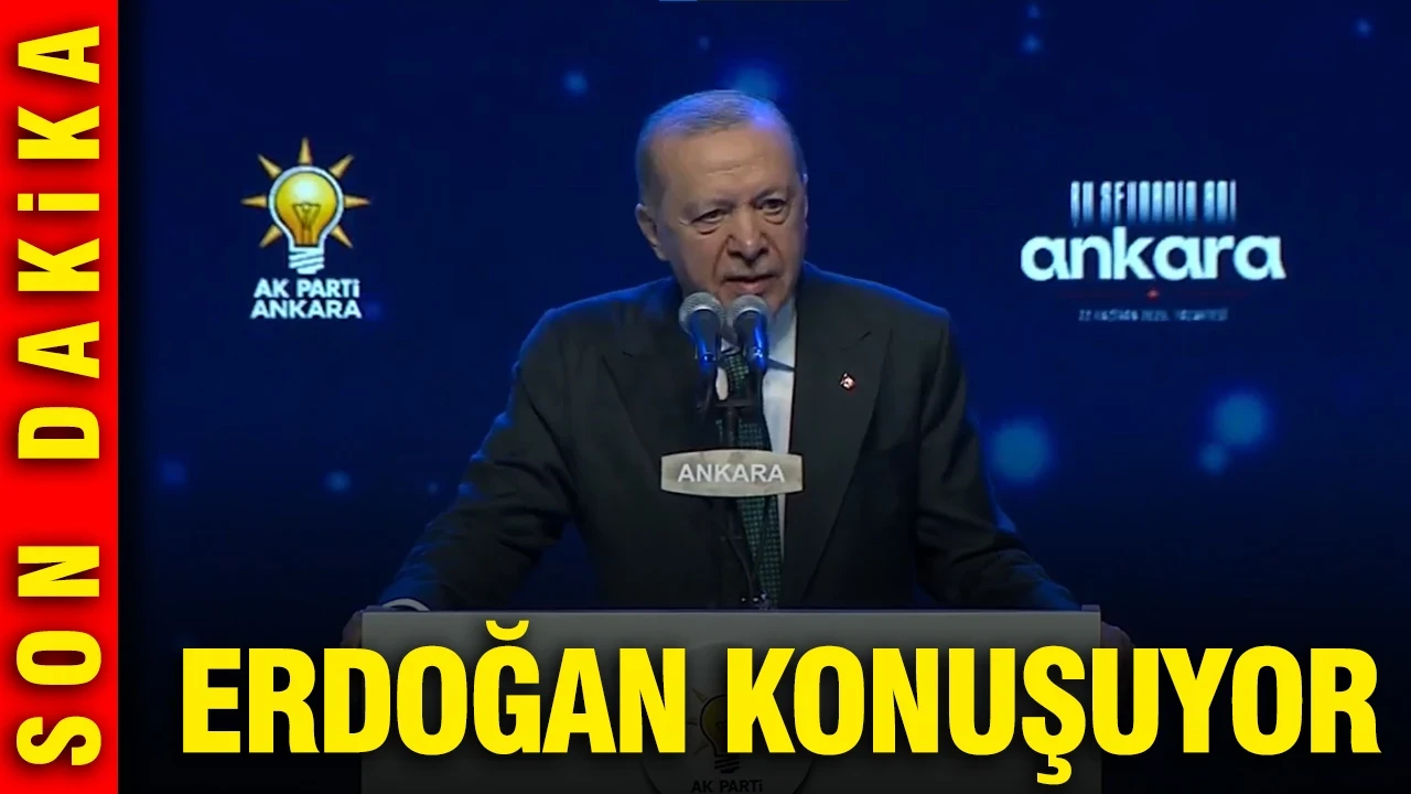 Cumhurbaşkanı Erdoğan konuşuyor