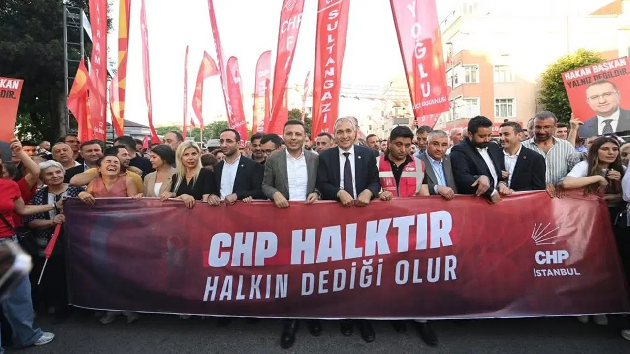 CHP İstanbul'dan Beykoz'da 'Geçim, Özgürlük, Adalet ve Seçim' yürüyüşü