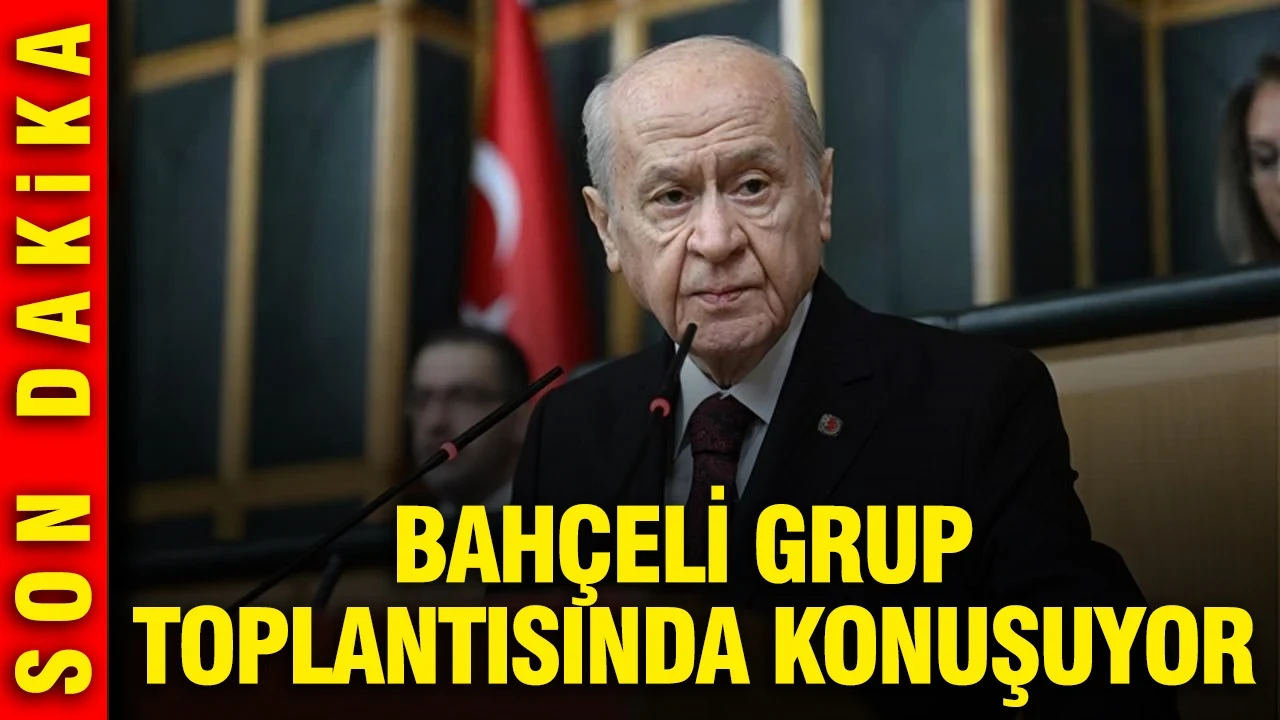 Bahçeli grup toplantısında konuşuyor