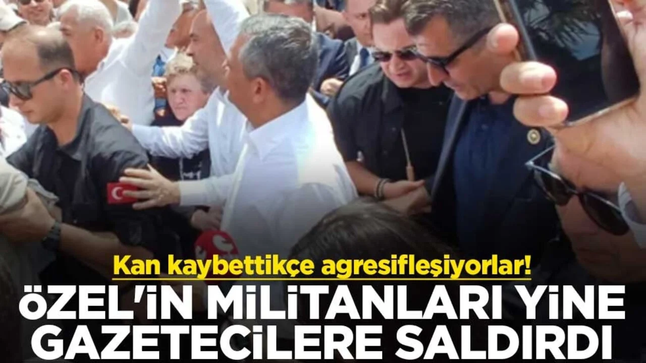 Kan kaybettikçe agresifleşiyorlar! Özel'in militanları yine gazetecilere saldırdı