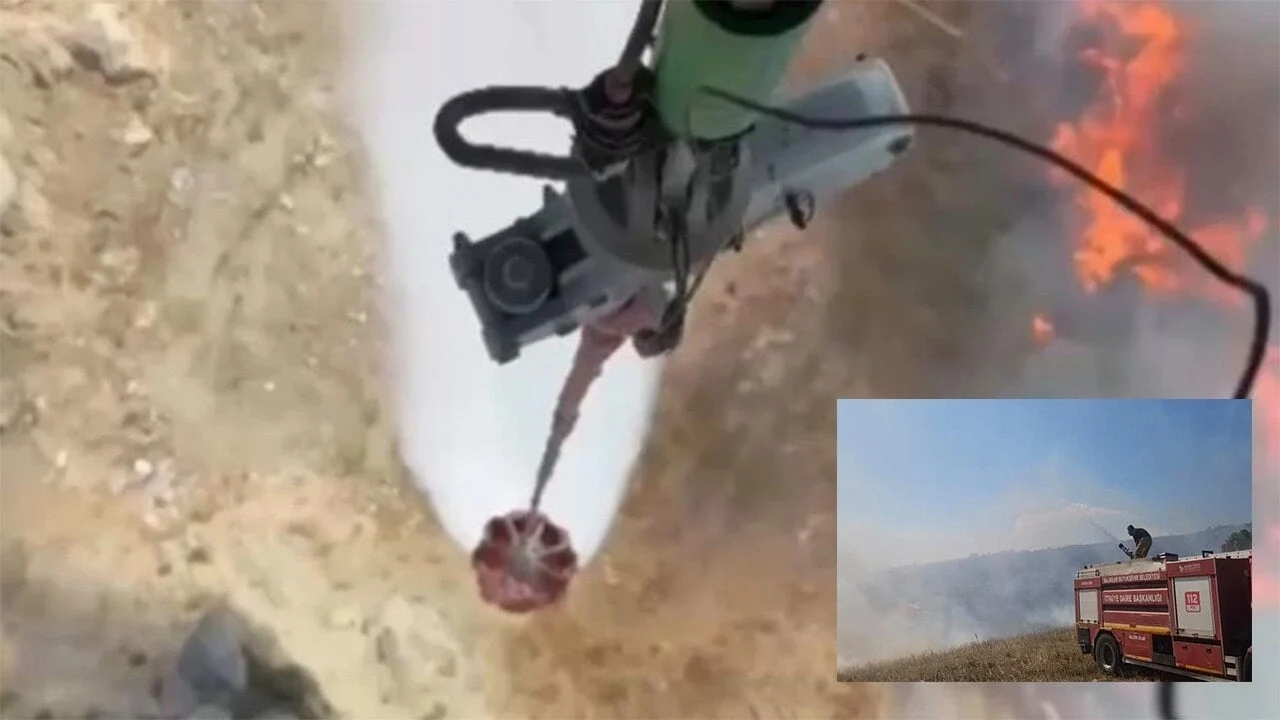 Avşa Adası’nda yangına ekipler havadan ve karadan müdahale ediyor