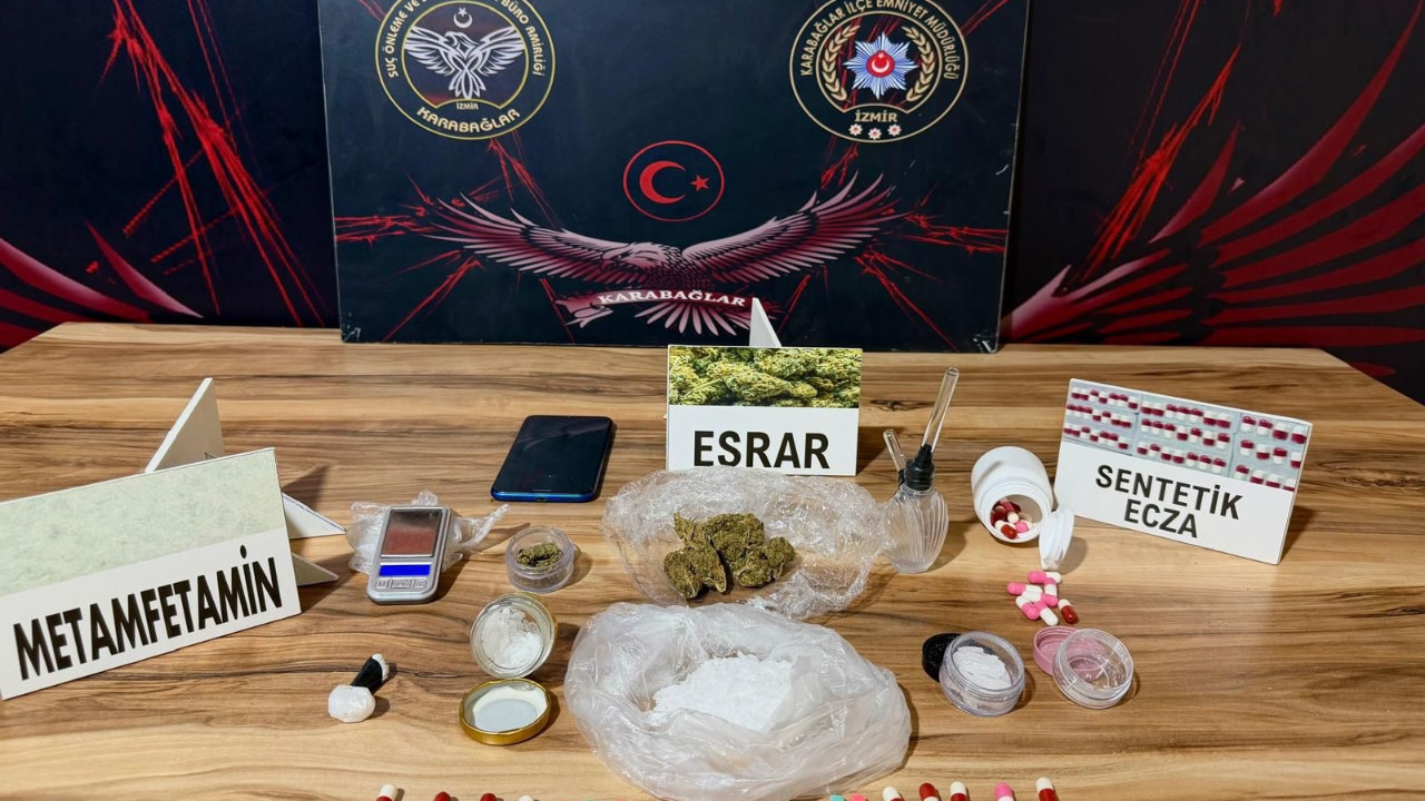 İzmir Karabağlar'da uyuşturucu operasyonu: 3 tutuklama var