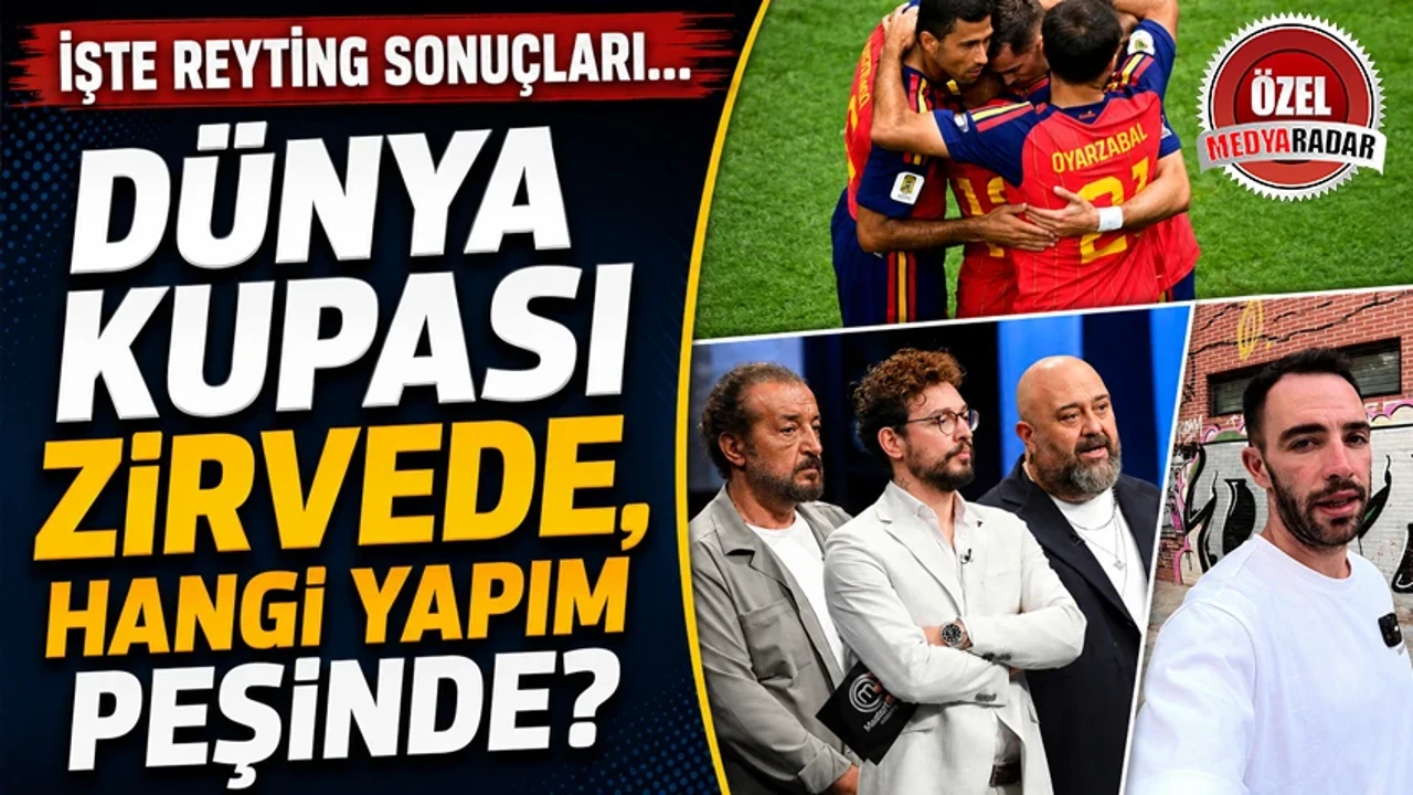 Dünya Kupası zirvede, hangi yapım peşinde? İşte reyting sonuçları...