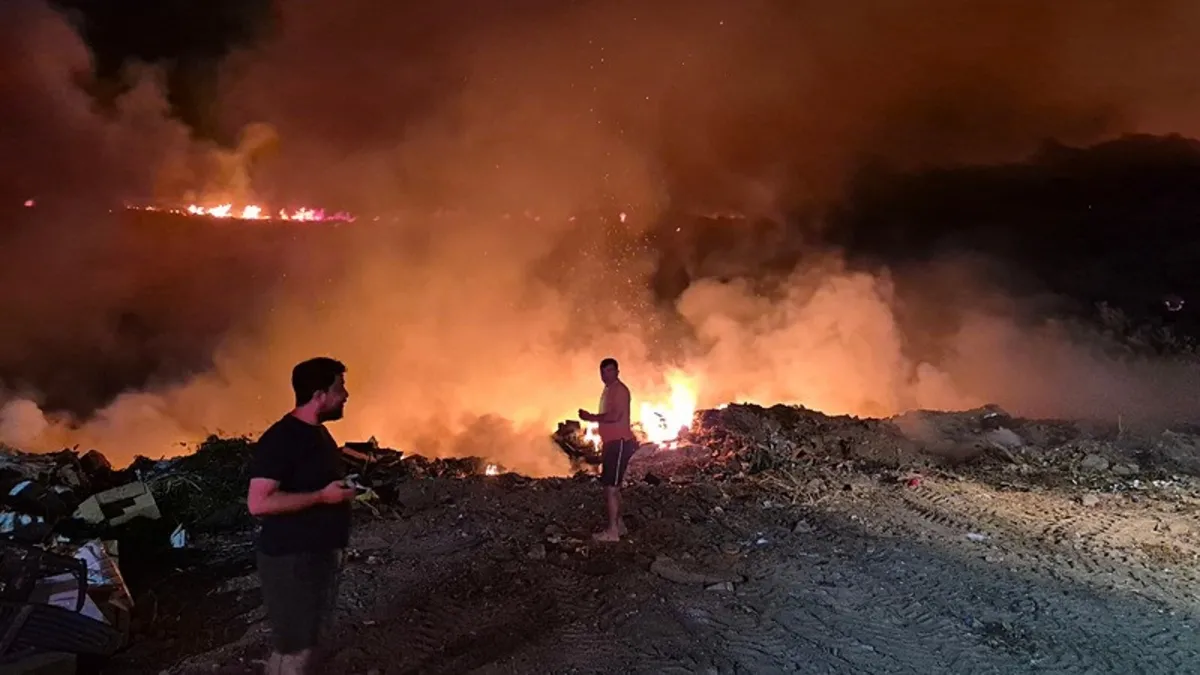 Bodrum'da alevlerle mücadele! Yangın söndürüldü