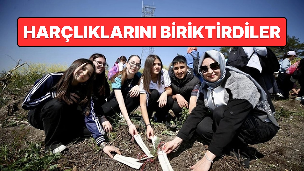 Harçlıklarını Biriktiren Öğrencilerden Anlamlı Hareket: Yanan Orman İçin 5 Bin Fidan Diktiler