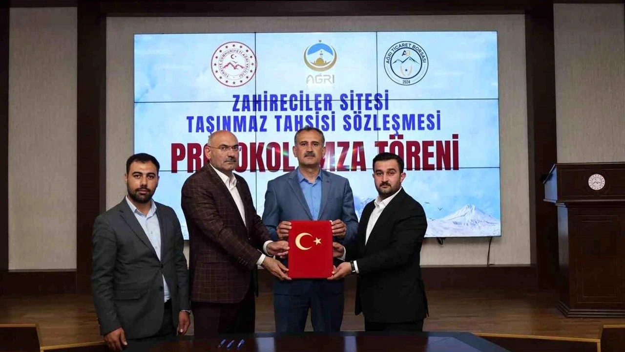 Ağrı’da tarımsal ticarete dev adım: Zahirecilik için yeni yatırım alanı tahsis edildi