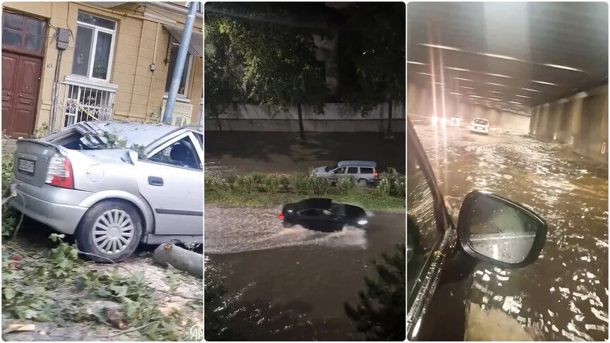 Bulgaristan'da şiddetli fırtına yaşamı olumsuz etkiledi