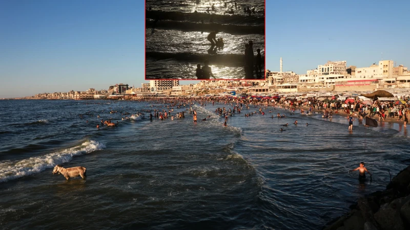 İsrail saldırıları altındaki Gazze'de günlük yaşam: Aileler burada denize girerek ve yürüyüş yaparak vakit geçirdi